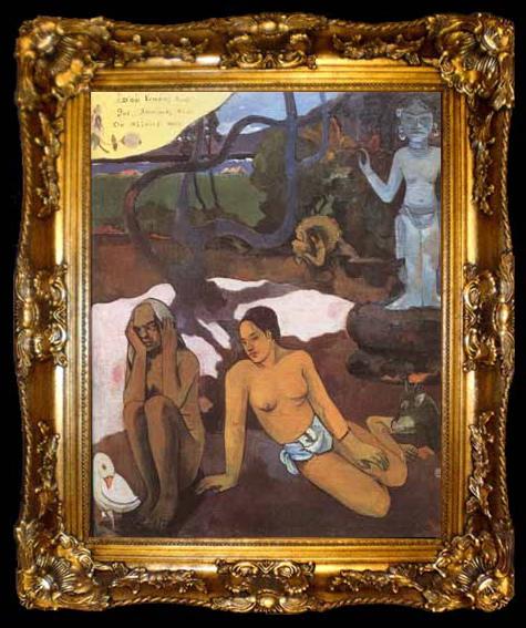 framed  Paul Gauguin Where are we going (mk07), ta009-2
